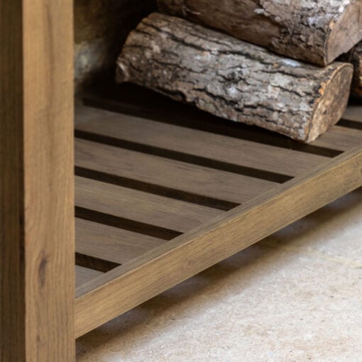 Rustic Country Dark Oak Wood 2 Drawer 2 Tier Chunky Large Console Table 148cm Rustic Country Dark Oak Wood 2 Drawer 2 Tier Chunky Large Console Table 148cm