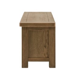 Rustic Country Dark Oak Wood 2 Drawer 2 Tier TV Stand Media Unit 140cm