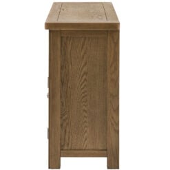 Rustic Country Dark Oak Wood 3 Drawer 3 Door Large Sideboard 150cm