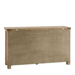 Rustic Country Dark Oak Wood 3 Drawer 3 Door Large Sideboard 150cm