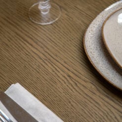 Rustic Country Dark Oak Wood Extending 8 Seater Dining Table 160-210cm