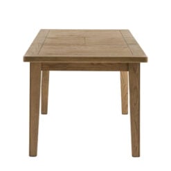 Rustic Country Dark Oak Wood Extending 8 Seater Dining Table 160-210cm