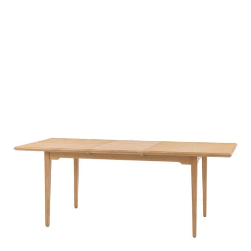 Rustic Country Farmhouse Light Oak Wood 8 Seater Extending Dining Table 150cm - 200cm
