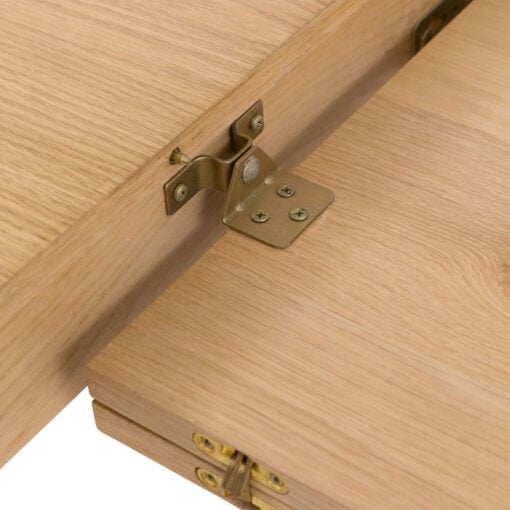 Rustic Country Farmhouse Light Oak Wood 8 Seater Extending Dining Table 150cm - 200cm