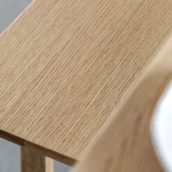 Rustic Scandi Japandi Light Oak Wood 3 Seater Backless Dining Bench 165cm