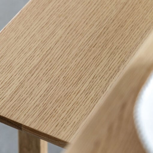 Rustic Scandi Japandi Light Oak Wood 3 Seater Backless Dining Bench 165cm