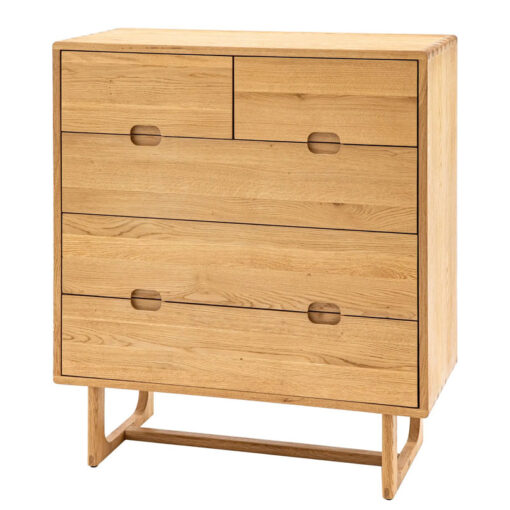 Rustic Scandi Japandi Light Oak Wood 5 Drawer Chest Of Drawers Rustic Scandi Japandi Light Oak Wood 5 Drawer Chest Of Drawers