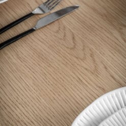 Rustic Scandi Japandi Light Oak Wood 6-8 Seater Dining Table 180cm