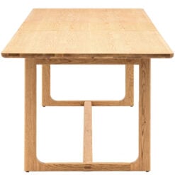 Rustic Scandi Japandi Light Oak Wood 8 - 10 Seater Extending Dining Table 200cm - 250cm