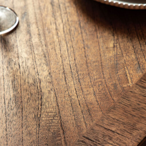 Rustic Country Farmhouse Dark Brown Mindi Wood Extending 8 - 10 Seater Dining Table With Hand Carved Legs 215cm - 260cm