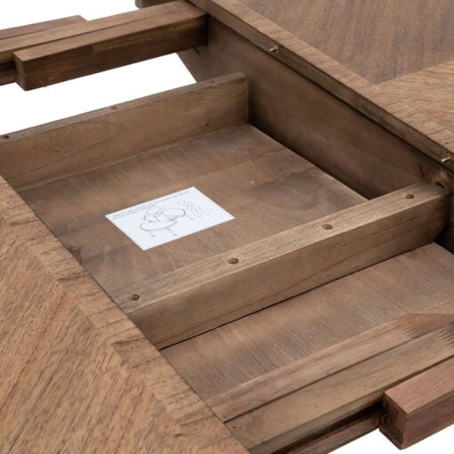 Rustic Country Farmhouse Dark Brown Mindi Wood Extending Round 4 - 6 Seater Dining Table With Hand Carved Legs 120cm - 160cm Rustic Country Farmhouse Dark Brown Mindi Wood Extending Round 4 - 6 Seater Dining Table With Hand Carved Legs 120cm - 160cm