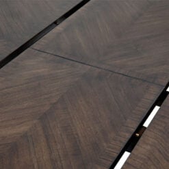 Rustic Country Farmhouse Dark Coffee Brown Mindi Wood Extending Round 4 - 6 Seater Dining Table With Hand Carved Legs 120cm - 160cm