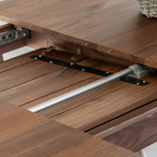 Rustic Scandi Japandi Solid Walnut Dark Brown Wood Extending Oval 8 Seater Dining Table 200cm - 250cm Rustic Scandi Japandi Solid Walnut Dark Brown Wood Extending Oval 8 Seater Dining Table 200cm - 250cm