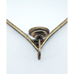 Antique Gold Metal Heart Wall Mirror With Wall Sconce Candle Holder 45cm