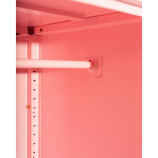 Boho Industrial Baby Pink Metal Locker Style 1 Door Narrow Tall Cabinet Wardrobe 180cm Boho Industrial Baby Pink Metal Locker Style 1 Door Narrow Tall Cabinet Wardrobe 180cm