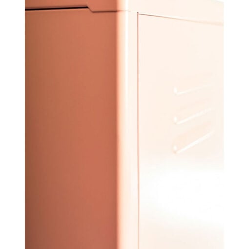 Boho Industrial Baby Pink Metal Locker Style 1 Door Narrow Tall Cabinet Wardrobe 180cm Boho Industrial Baby Pink Metal Locker Style 1 Door Narrow Tall Cabinet Wardrobe 180cm