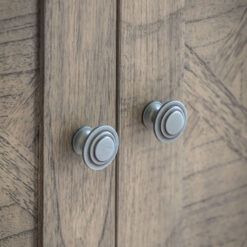 Rustic Country Farmhouse Light Mindy Wood Parquet 1 Drawer 2 Door Small Sideboard Cabinet 96cm