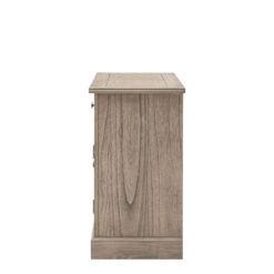 Rustic Country Farmhouse Light Mindy Wood Parquet 1 Drawer 2 Door Small Sideboard Cabinet 96cm