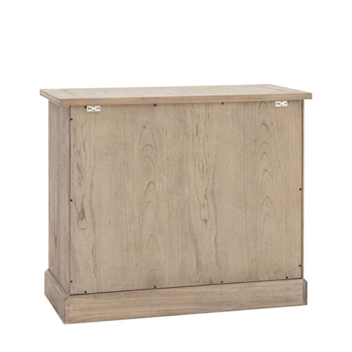 Rustic Country Farmhouse Light Mindy Wood Parquet 1 Drawer 2 Door Small Sideboard Cabinet 96cm