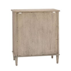 Rustic Country Farmhouse Light Mindy Wood Parquet 5 Drawer Chest Of Drawers