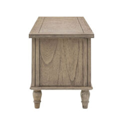 Rustic Country Farmhouse Light Mindy Wood Parquet Trunk Lift Top Storage Hallway Bedroom Bench 130cm