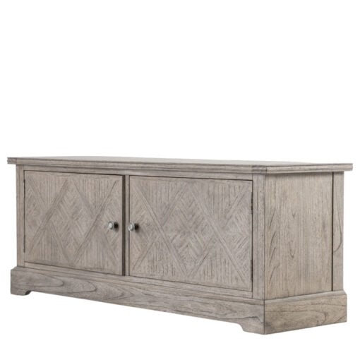 Rustic Country Farmhouse Light Mindy Wood Parquet 2 Door Large TV Stand Media Unit 130cm Rustic Country Farmhouse Light Mindy Wood Parquet 2 Door Large TV Stand Media Unit 130cm