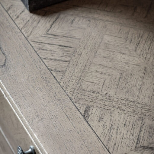Rustic Country Farmhouse Light Mindy Wood Parquet 3 Drawer 2 Door Large Sideboard 150cm