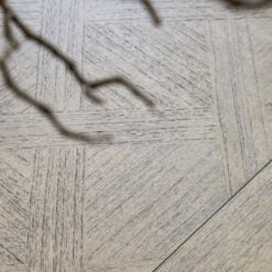 Rustic Country Farmhouse Solid Light Mindy Wood Parquet 8 - 10 Seater Extending Dining Table With Pillar Style Legs 200 - 250cm