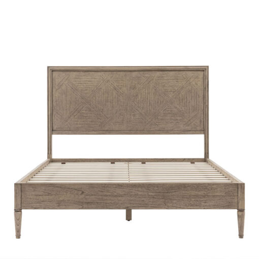 Rustic Country Farmhouse Solid Light Mindy Wood Parquet Super King Size Bed Frame 188cm Rustic Country Farmhouse Solid Light Mindy Wood Parquet Super King Size Bed Frame 188cm