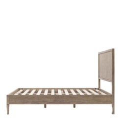 Rustic Country Farmhouse Solid Light Mindy Wood Parquet Super King Size Bed Frame 188cm