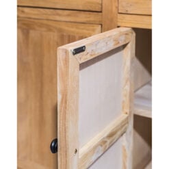 Rustic Country Farmhouse Solid Light Reclaimed Elm Wood 2 Drawer 4 Door Large Sideboard 160cm