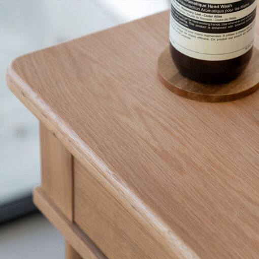 Rustic Scandi Japandi Light Oak Wood 1 Drawer Dressing Table Console Table Desk 110cm Rustic Scandi Japandi Light Oak Wood 1 Drawer Dressing Table Console Table Desk 110cm