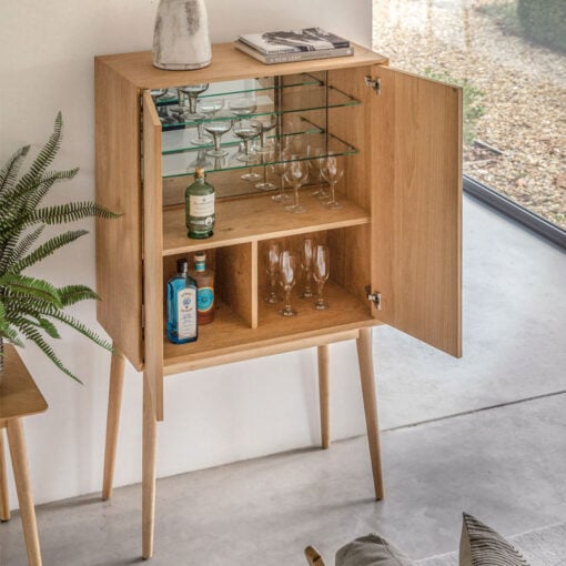 Rustic Scandi Japandi Light Oak Wood 2 Chevron Doors Drinks Bar Cabinet Rustic Scandi Japandi Light Oak Wood 2 Chevron Doors Drinks Bar Cabinet