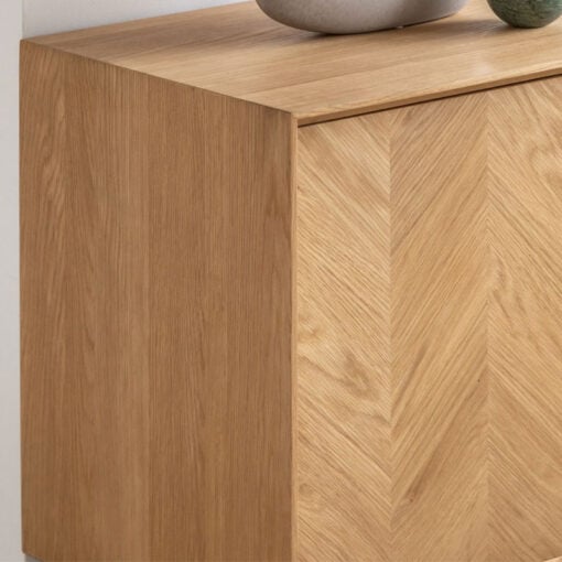 Rustic Scandi Japandi Light Oak Wood 3 Chevron Drawers 3 Doors Large Sideboard 160cm Rustic Scandi Japandi Light Oak Wood 3 Chevron Drawers 3 Doors Large Sideboard 160cm