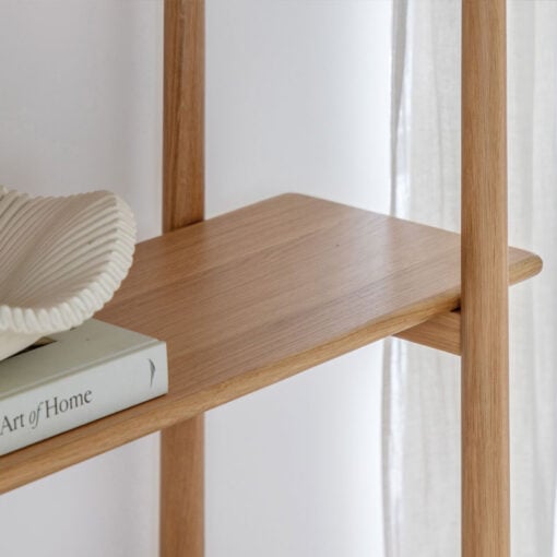 Rustic Scandi Japandi Light Oak Wood 4 Tier Shelving Unit Bookcase Display Unit 160cm Rustic Scandi Japandi Light Oak Wood 4 Tier Shelving Unit Bookcase Display Unit 160cm