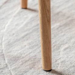 Rustic Scandi Japandi Light Oak Wood Chevron Top Side Table End Table