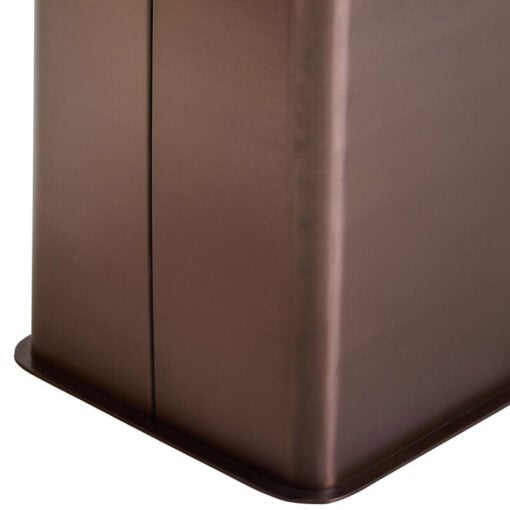 Brushed Bronze Metal And White Marble Effect Ceramic 6 Seater Rectangular Dining Table 180cm