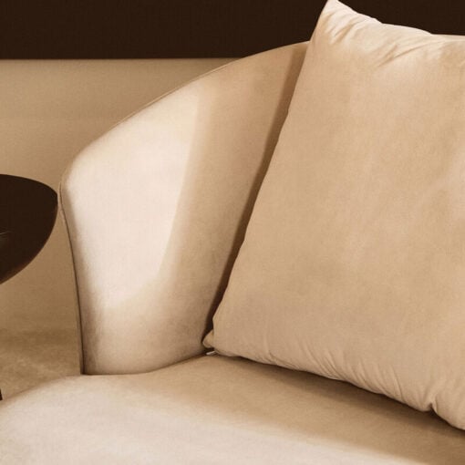 Cream Velvet And Black Metal Swivel Armchair Accent Chair