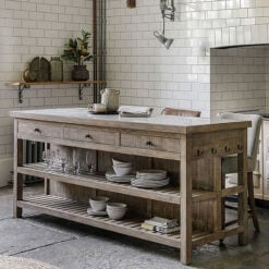 Rustic Country Farmhouse Cottage Kitchen Islands