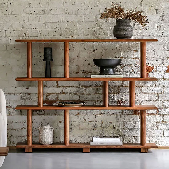 Rustic Shelving Unit Short Rustic Country Farmhouse Cottage Shelving Units, Bookcases And Display ...
