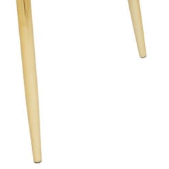 Set Of 2 Gold Metal And Black Velvet Scalloped Shell Dining Chairs