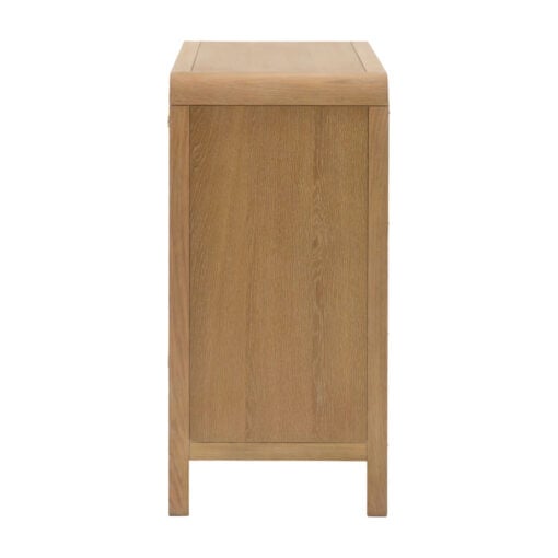 Boho Rustic Light Oak Wood And Rattan 3 Drawer Curved Chest Of Drawers Boho Rustic Light Oak Wood And Rattan 3 Drawer Curved Chest Of Drawers