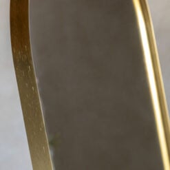 Cheval Arched Gold Metal Freestanding Floor Mirror 150cm