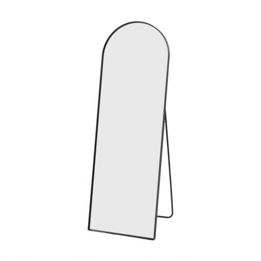 Industrial Cheval Arched Black Metal Freestanding Floor Mirror 150cm Industrial Cheval Arched Black Metal Freestanding Floor Mirror 150cm