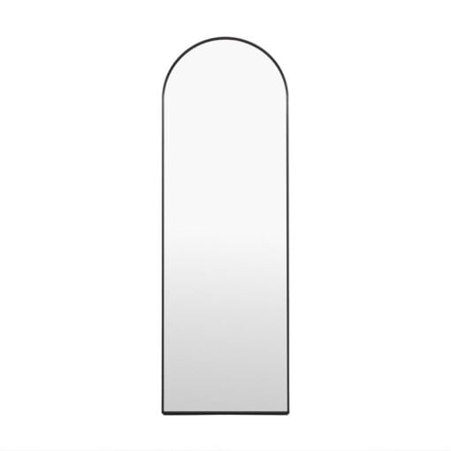 Industrial Cheval Arched Black Metal Freestanding Floor Mirror 150cm Industrial Cheval Arched Black Metal Freestanding Floor Mirror 150cm