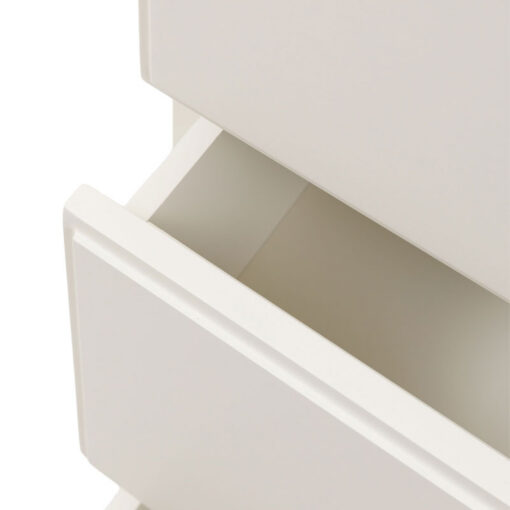 Rustic Country Farmhouse 6 Drawer Soft White And Natural Light Wood Chest Of Drawers