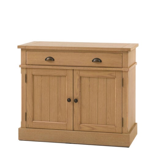 Rustic Country Farmhouse Light Oak Wood 2 Door 1 Drawer Cabinet Small Sideboard 96cm Rustic Country Farmhouse Light Oak Wood 2 Door 1 Drawer Cabinet Small Sideboard 96cm