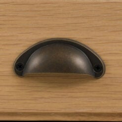 Rustic Country Farmhouse Light Oak Wood 2 Door 1 Drawer Cabinet Small Sideboard 96cm