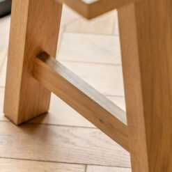 Rustic Country Farmhouse Light Oak Wood 3 Seater Backless Dining Bench 150cm