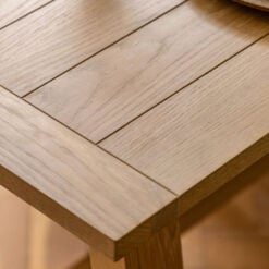 Rustic Country Farmhouse Light Oak Wood 6 - 8 Seater Extending Dining Table 160cm - 200cm